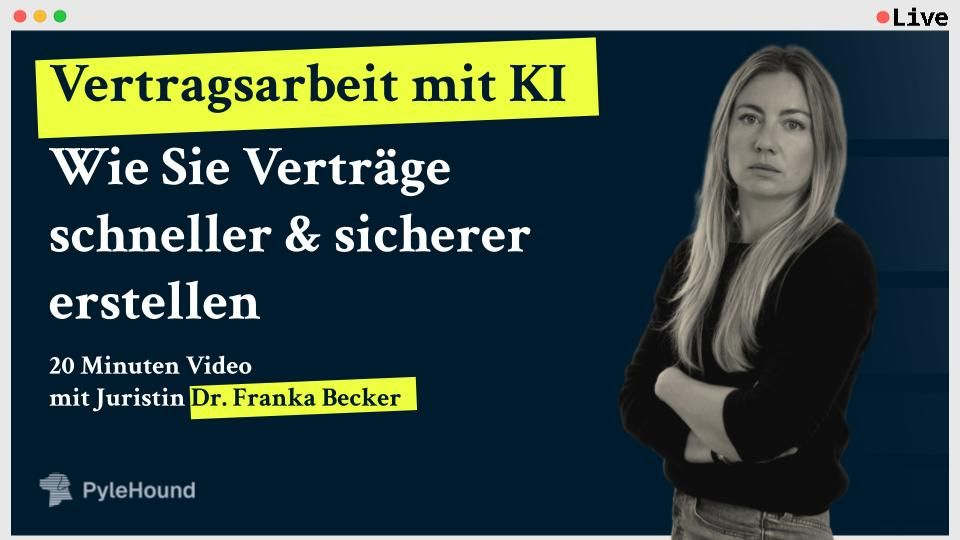 Vertragsarbeit mit KI - Verträge schneller, sicherer & smarter erstellen